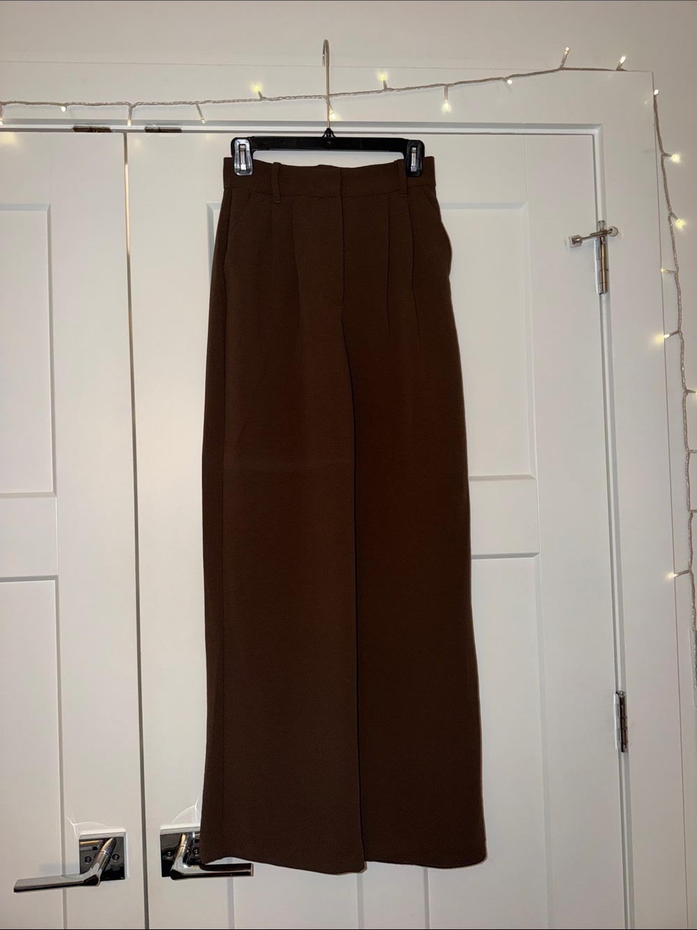 NWOT Abercrombie High-Waist Wide Leg Brown Trousers - Sloane Pant